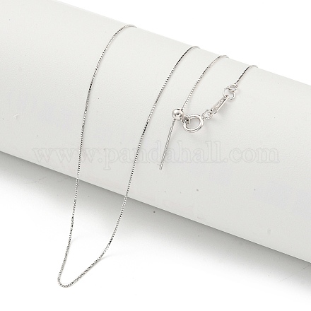 Колье-цепочка из стерлингового серебра с родиевым покрытием 925 шт. NJEW-C052-03P-1