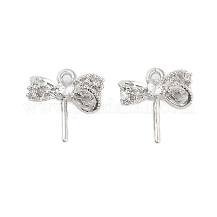 Латунные микропейв прозрачные кубические циркониевые подвески залог KK-Z059-10P-1