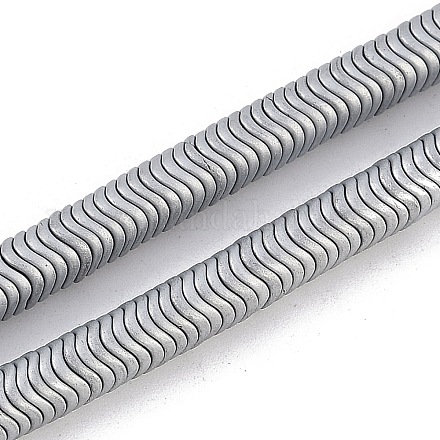 Гальванические нити из синтетических немагнитных гематитовых бусин G-H020-M01-26-1