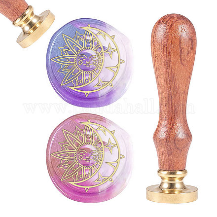 Латунь сургучная печать штамп AJEW-CP0002-23-84-1