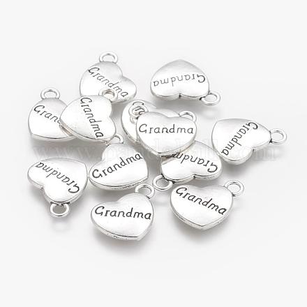 Тибетском стиле сердце сплава подвески X-TIBEP-Q043-201-RS-1