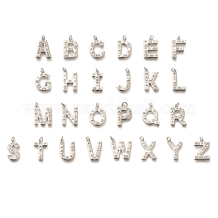 Латунные микропаве прозрачные подвески с фианитом KK-G521-01P-1