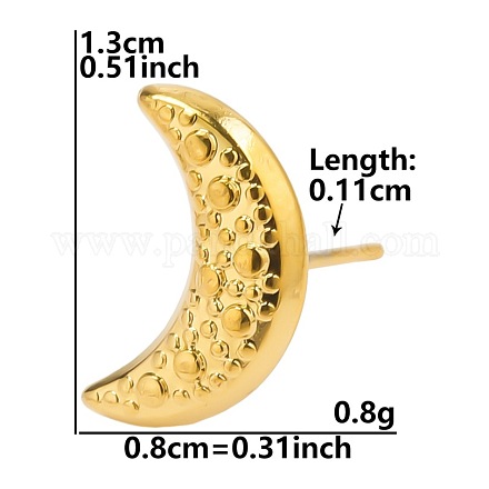 Женские серьги-гвоздики Moon из нержавеющей стали VJ0949-10-1