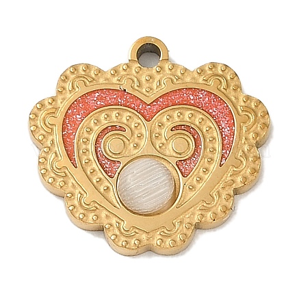 Подвески из нержавеющей стали 304 с ионным покрытием (IP) «кошачий глаз» STAS-M080-05G-1