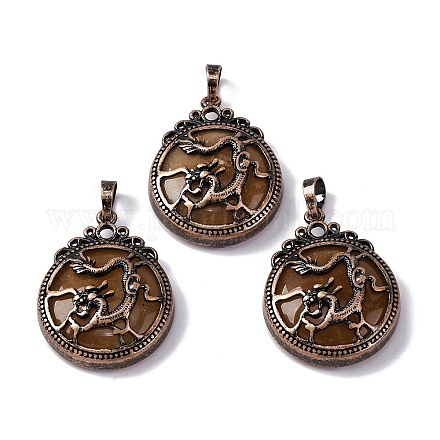 Натуральный красный авантюрин подвески G-A241-02R-11-1