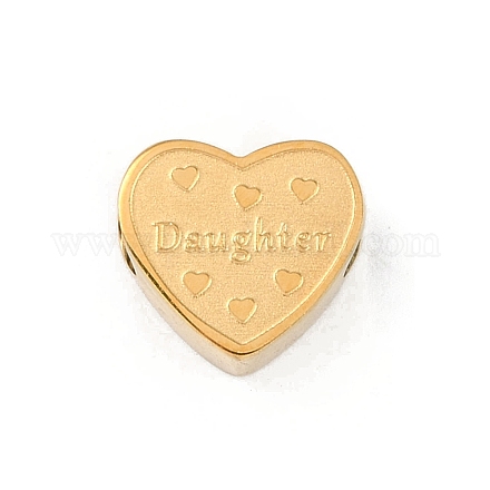 Европейские бусины из нержавеющей стали 304 STAS-K286-04I-G-1