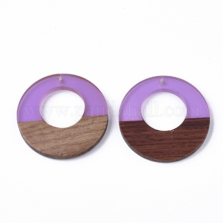 Подвески из смолы и ореха RESI-S358-29B-09-1