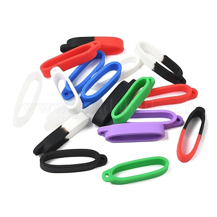 18шт 9 стиля силиконовый кулон SIL-GF0001-51B-1