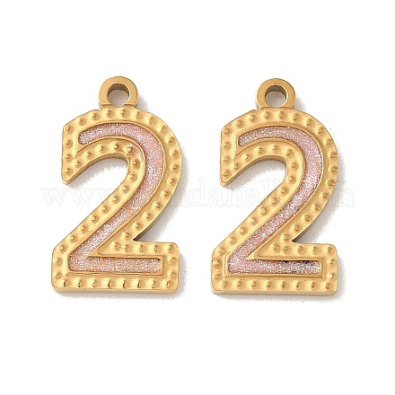 Подвески из нержавеющей стали 304 с эмалью STAS-I351-20G-2-1