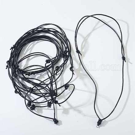 Изготовление ожерелья из 10 шнура из коровьей кожи NJEW-TAC0043-1