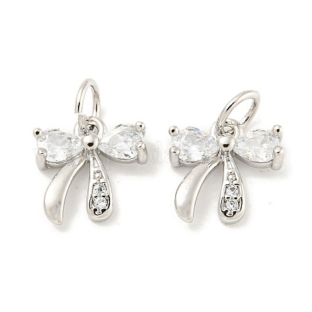 Покрытие стойки латунь микропаве прозрачные подвески из кубического циркония KK-B093-01B-P-1