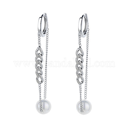 925 серьги-кольца из стерлингового серебра с круглой цепочкой FS-WG0D558-01-1