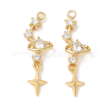 Латунные микро проложить кубического циркония подвески KK-Z136-05G-01-1