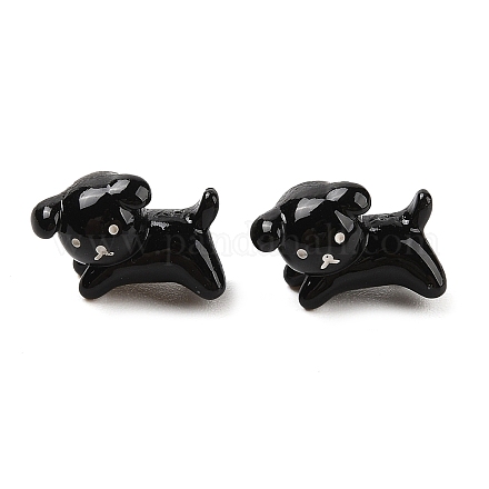 Открытый смоляной щенок декодирует кабошоны CRES-I034-07B-1