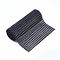 Plastic 24 Rows Rhinestone Mesh Wrap Roll, Cake Wedding Decoration, Black, 90.5~91.5x11.8cm, about 4mm in diameter, 1yard/roll