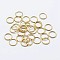 925 Sterling Silver Open Jump Rings, Round Rings, Real 18K Gold Plated, 18 Gauge, 7x1mm, Inner Diameter: 5mm, about 64pcs/10g