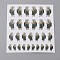 Nail Art Stickers, 3D Nail Decals, Self Adhesive, for Nail Tips Decorations,  Priest Pattern, Human Pattern, 1.5~2.5x0.6~1.1cm