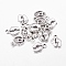 Jewelry Tibetan Style Pendants, Baby Feet, Lead Free and Cadmium Free, Antique Silver, about 14mm long, 10mm wide, 2mm thick, hole: 2mm