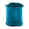 12M Polyester Wave Edge Ribbon, for Garment Accessory, Dark Turquoise,  4-1/2~4-3/4 inch(115~120mm)