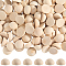 Unfinished Natural Wood Cabochons, Undyed, Half Round/Dome, Old Lace, 19x10mm, 120pcs