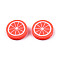 Handmade Polymer Clay Beads, Lemon Slices, Tomato, 19.5x4.5mm, Hole: 1.2mm