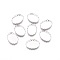 Tarnish Resistant 316 Surgical Stainless Steel Lace Edge Bezel Cups, Cabochon Settings, Oval, Stainless Steel Color, Tray: 18x13mm, 19x14x2.5mm