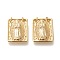 Brass Pendants, with Jump Rings, Long-Lasting Plated, Rectangle with Virgin Mary, Real 18K Gold Plated, 18x14x2.8mm, Hole: 2.2mm