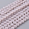 Glass Beads Strands, Faceted, Flat Round, Lavender Blush, 6x4mm, Hole: 1.2mm, about 98pcs/Strand, 22 inch(53.5cm)