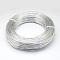 Round Anodized Aluminum Wire, Bendable Metal Craft Wire, for DIY Jewelry Craft Making, Silver, 6 Gauge, 4mm, 16m/500g(52.4 Feet/500g)