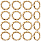 100Pcs Brass Open Jump Rings, Long-Lasting Plated, Twist Ring, Real 18K Gold Plated, 18 Gauge, 8x1mm, Inner Diameter: 6mm