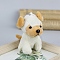 Cartoon PP Cotton Plush Simulation Soft Stuffed Animal Toy Dog Pendants Decorations, for Girls Boys Gift, White, 165mm