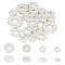20Pcs 4 Styles 925 Sterling Silver Spacer Beads, Granulated Beads, for Jewelry Making Accessories, Silver, 4~7x1.5~2mm, Hole: 0.7~2.2mm