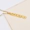 304 Stainless Steel Word Constellation Pendant Necklaces, Real 18K Gold Plated, Scorpio, 17.72 inch(45cm)