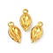 Iron Pendants, Teardrop, Golden, 18.5x9x5mm, Hole: 1.6mm