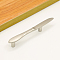 Zinc Alloy Cabinet Door Knobs, Kitchen Drawer Pulls Cabinet Handles, Knife Shape, Platinum, 127x14x19mm