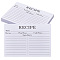 Paper Recipe Card, Rectangle, White, 100x150x0.5mm