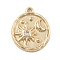 Brass Micro Pave Cubic Zirconia Pendants, Cadmium Free & Nickel Free & Lead Free, Golden Charms, Star, 17.5x14x2mm, Hole: 1.2mm