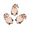 Christmas Single Face Printed Wood Big Pendants, Gnome Charms, Colorful, 54x37x26mm, Hole: 2mm