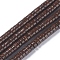 Coconut Beads Strands, Heishi Beads, Flat Round, Coffee, 6x2.5~3mm, Hole: 1mm, about 111 pcs/Strand, 12.80''(32.5 cm)