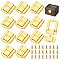 12 Bags Alloy Purse Locks, DIY Purse Making Supplies, Golden, 24x20.5x6mm