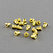 Iron Ear Nuts, Earring Backs, Golden, 6x5mm, Hole: 1mm