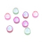 Transparent K9 Glass Cabochons, Flat Back, Half Round/Dome, Mixed Color, 6x3.5mm