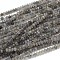 Natural Labradorite Rondelle Bead Strands, Faceted, 4x3mm, Hole: 1mm, about 129pcs/strand, 16 inch