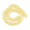Baking Painted Glass Enamel Beads, Lemon Slice, Champagne Yellow, 12.5~13x18.5x8.5mm, Hole: 1.6mm