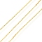Rack Plating Brass Cable Chains, Cadmium Free & Nickel Free & Lead Free, with Spool, Unwelded, Real 18K Gold Plated, 1.5x1.2x0.2mm, about 32.81 Feet(10m)/Roll