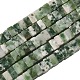 Натуральные зеленые пятна яшмовых нитей G-A280-C14-01-3