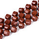 Натуральные красные яшмы бусы пряди G-T144-24A-04-4