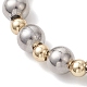 Браслеты из нержавеющей стали 304 с бусинами для женщин BJEW-JB12795-3