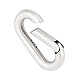 1 шт. застежка из 925-х пружинных колец из стерлингового серебра с родиевым покрытием STER-PH0002-26-7