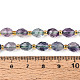 Природных красочные флюорита бисер нитей G-N342-53-8x6-11-5